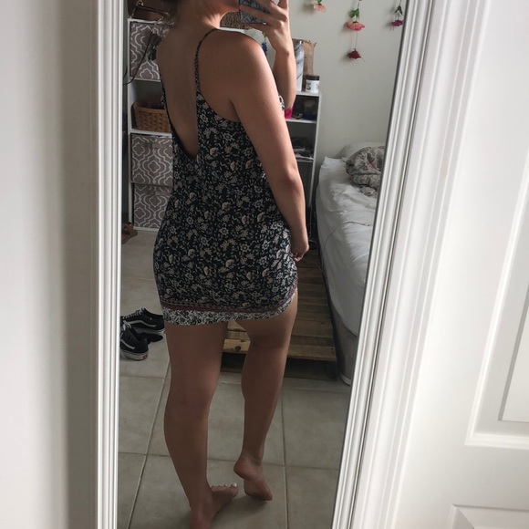 Floral Pattern Mini Summer Dress - Picture 3 of 3